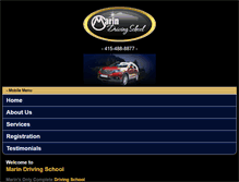 Tablet Screenshot of marindrivingschool.com